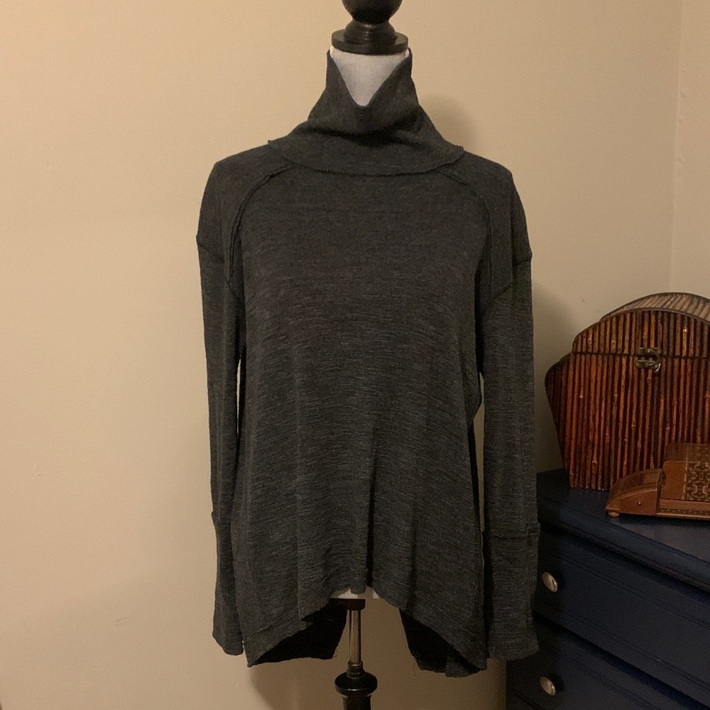 We The Free - Cowl neck top with draped open back